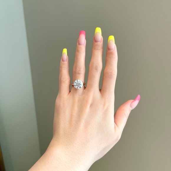 Certified 5ct. t.w. Diamond Solitaire Engagement Ring - Picture 6 of 16